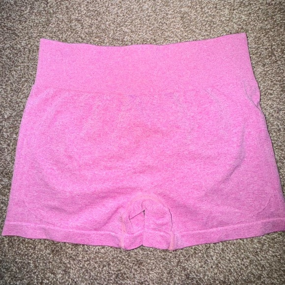 Pink High-Waisted Shorts - Picture 2 of 3
